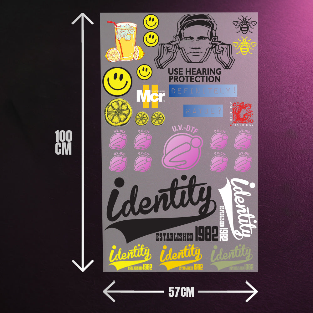 Custom DTF UV Transfers Gang Sheet